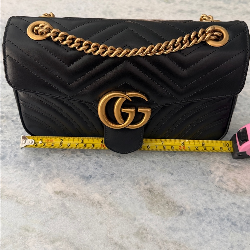 NEW Gucci Matelasse Small Marmont Shoulder Bag - Picture 13 of 14